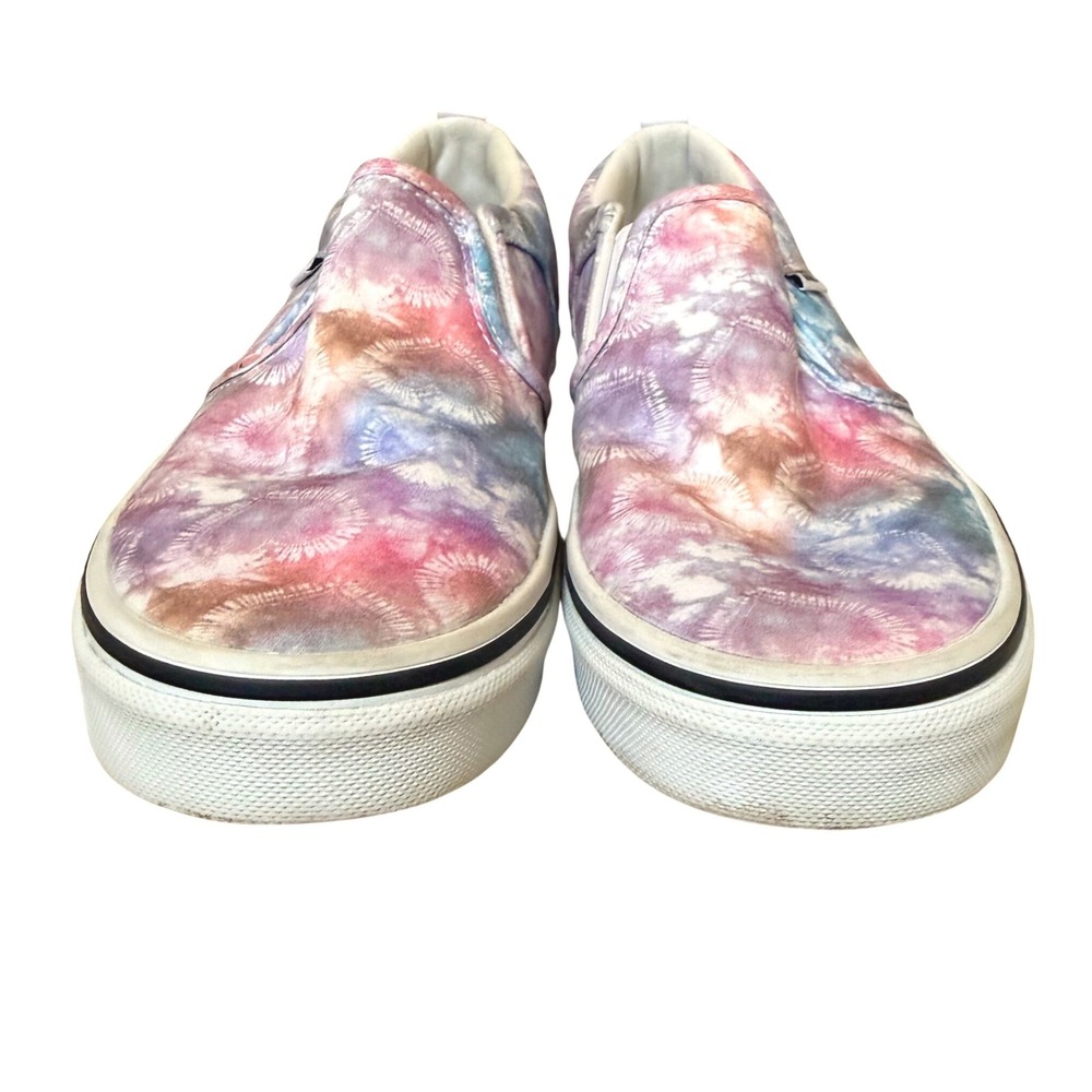Vans Asher Heart Slip-On Tie Dye Multi Color Skate Shoes US Missy 5.0 500714 - Picture 2 of 8